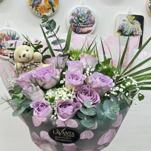 11 Adet Lila Gül Buket